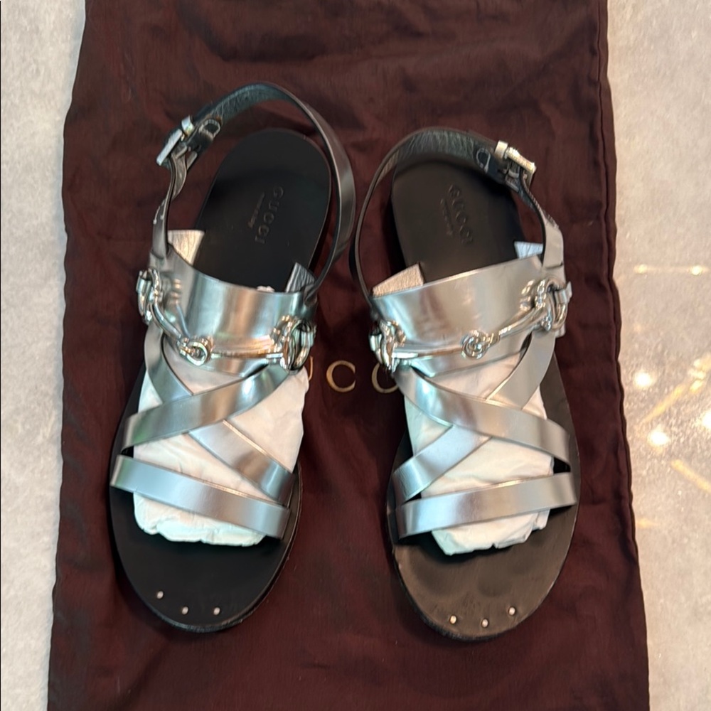 Gucci Women's Silver Sandals